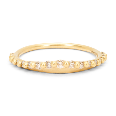 Diamond Beatrix Petal Ring - Made to Order